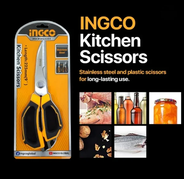 Ingco 5 in 1 Kitchen scissors 9